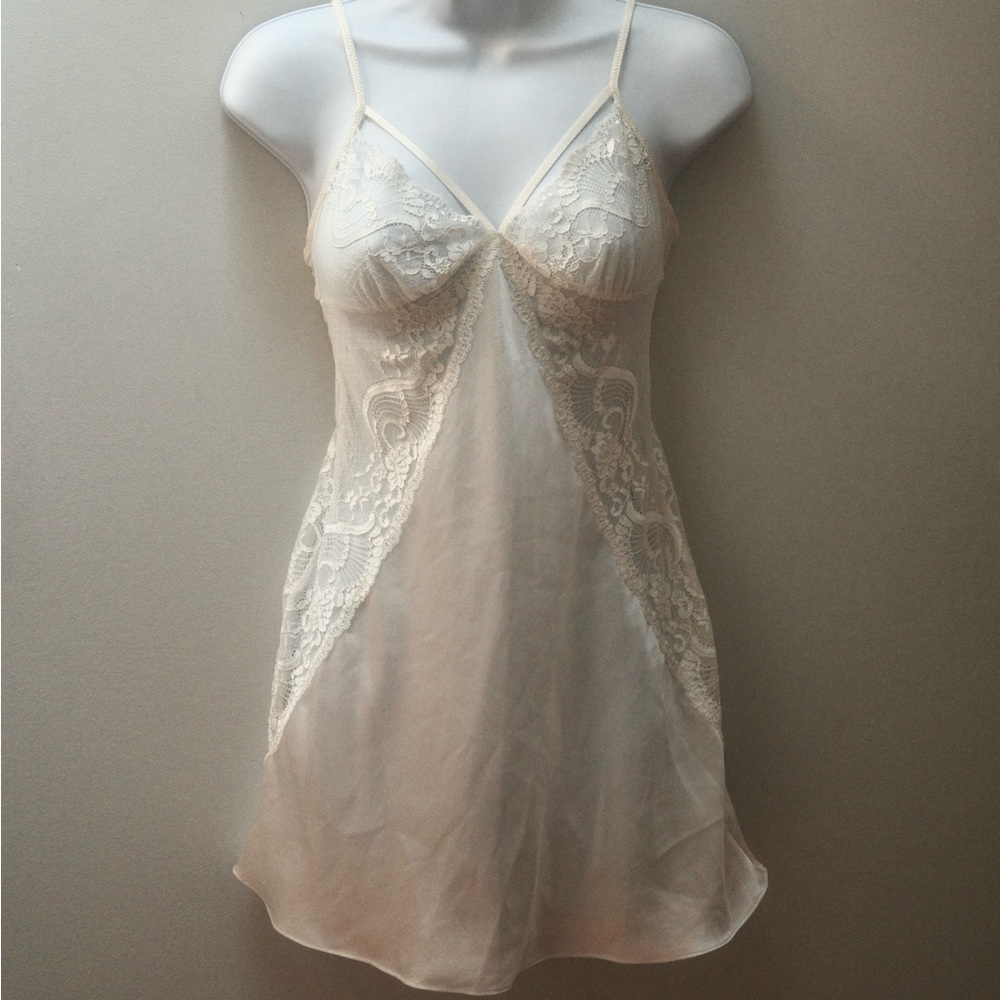 White Lingerie Slip Dress